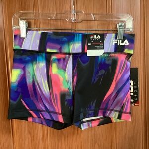 Fila Sport Printed Compression Short Mid Rise Size XS NWT